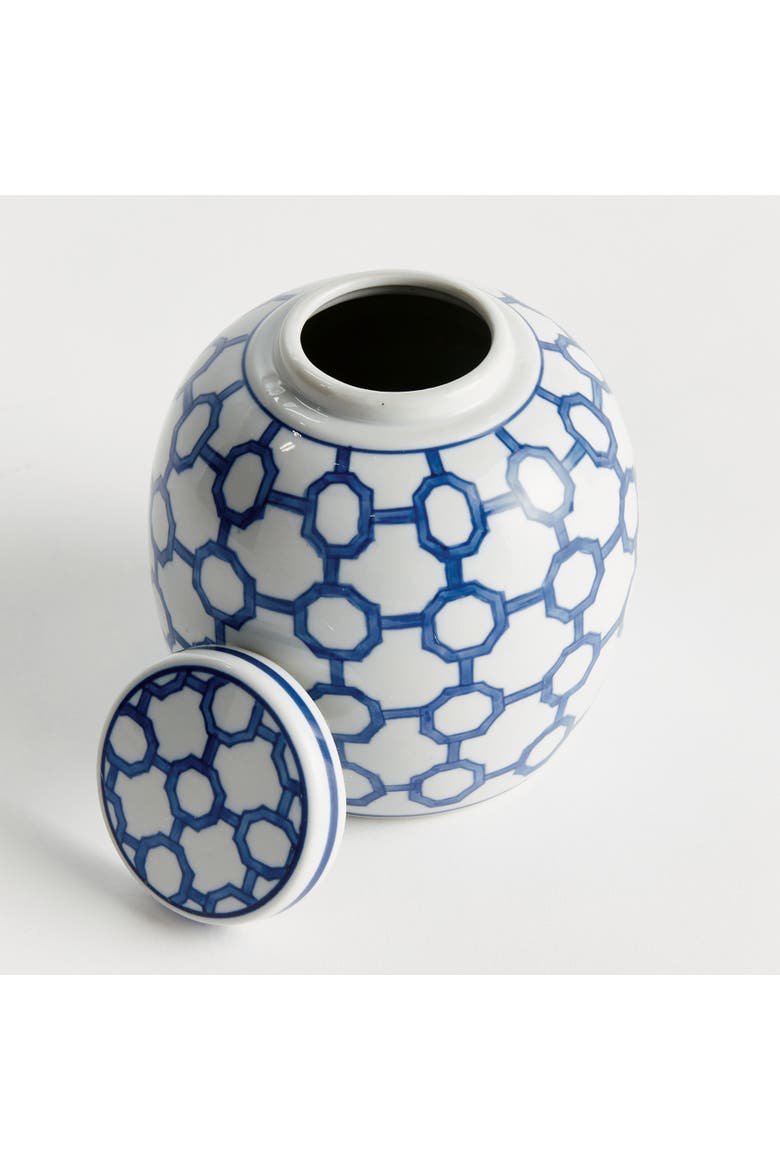 BB Dynasty Link Lidded Jar - Blue & White Chinoiserie, Alternate, color, Blue