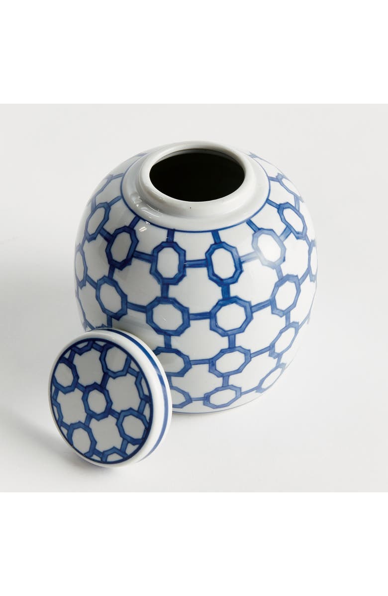 Napa Home & Garden BB Dynasty Link Lidded Jar - Blue & White Chinoiserie, Alternate, color, Blue