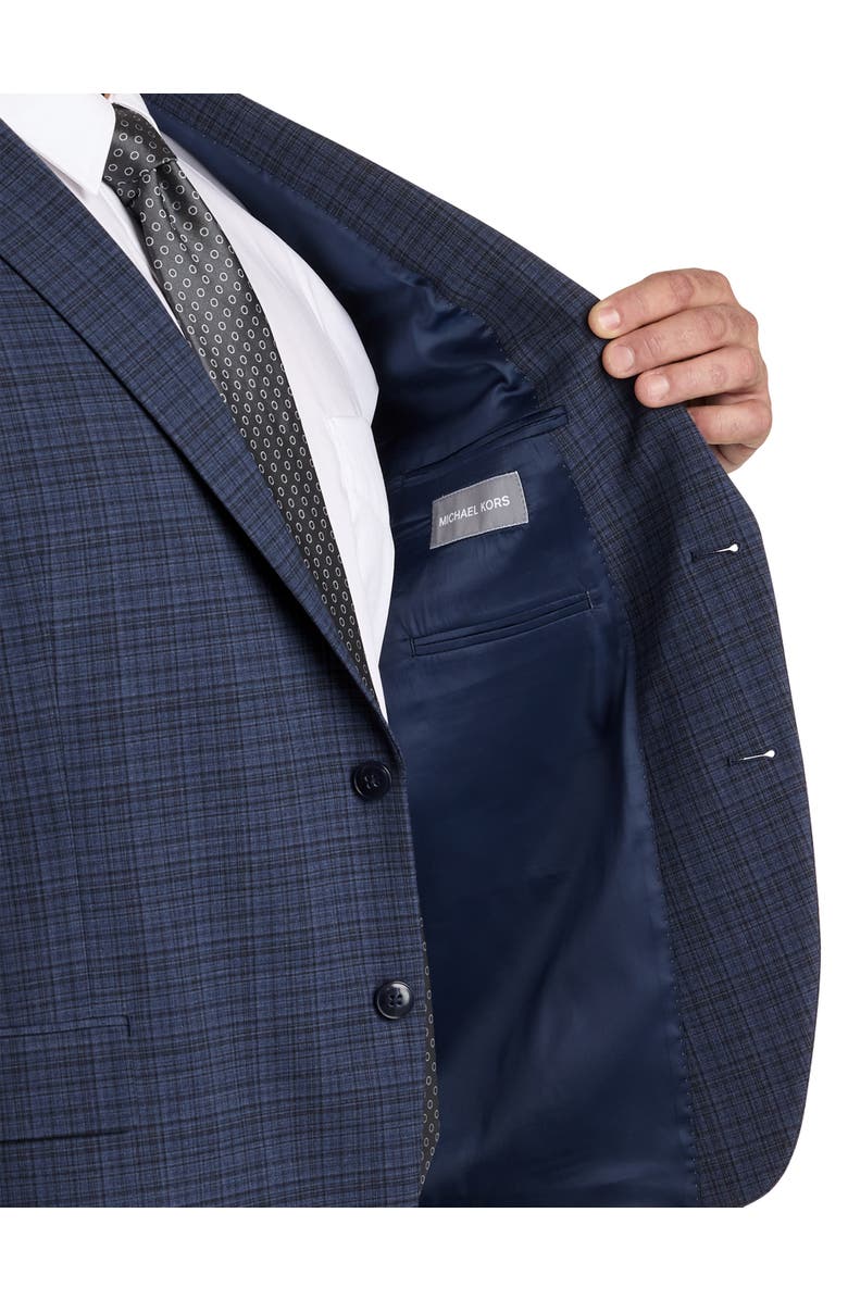 Michael Kors Big & Tall Check Patterned Suit Jacket, Alternate, color, 