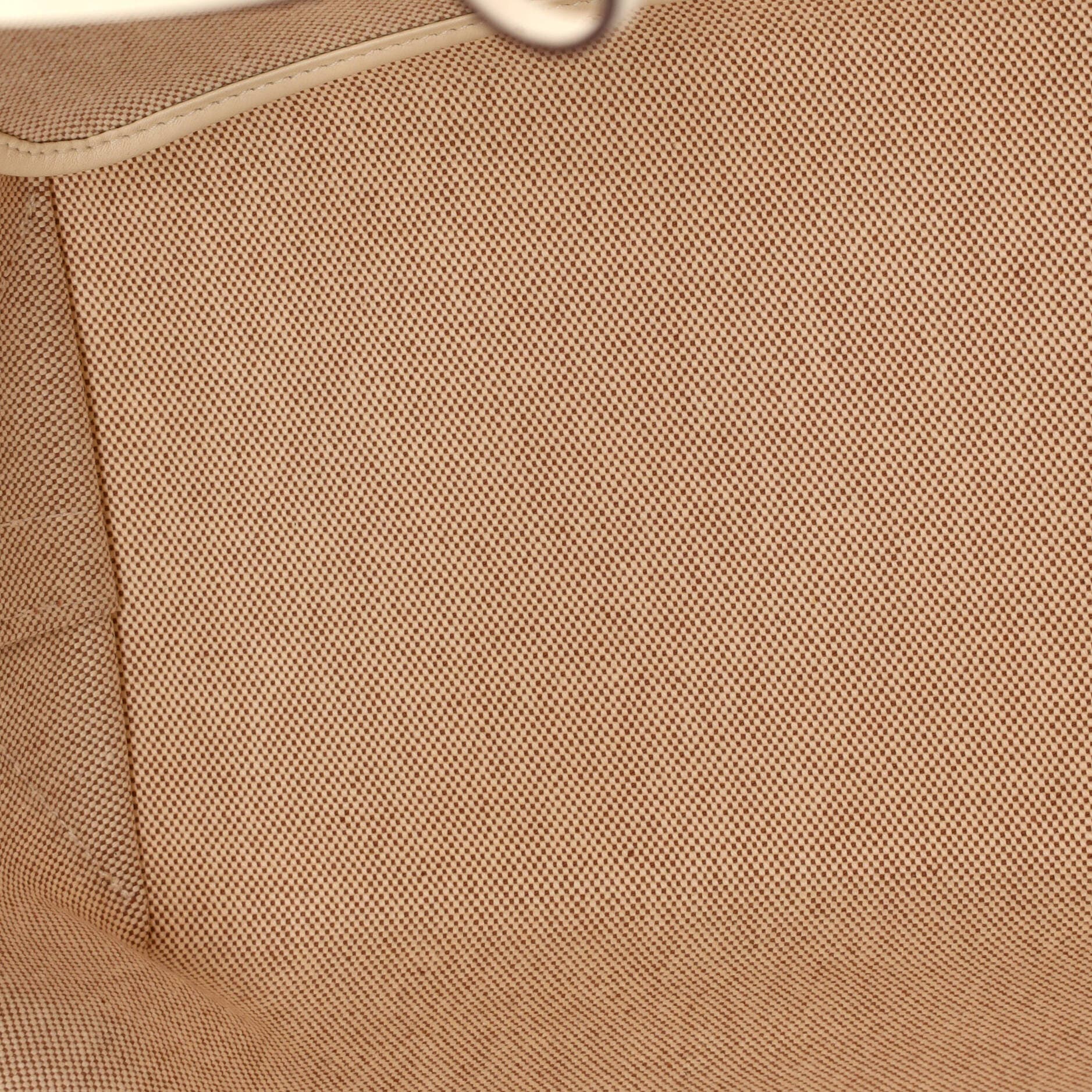 Pre-Owned Hermes Sac Steeple Tote Toile with Leather 25, Alternate, color, Ecru