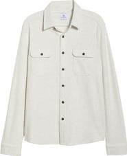 7 Diamonds Generation Herringbone Stretch Button-Up Shirt