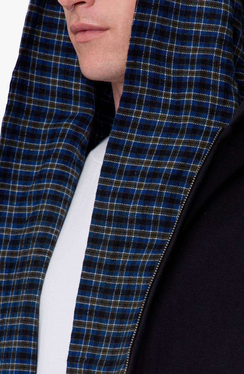 mnml Scarf Full Zip Hoodie, Alternate, color, Black