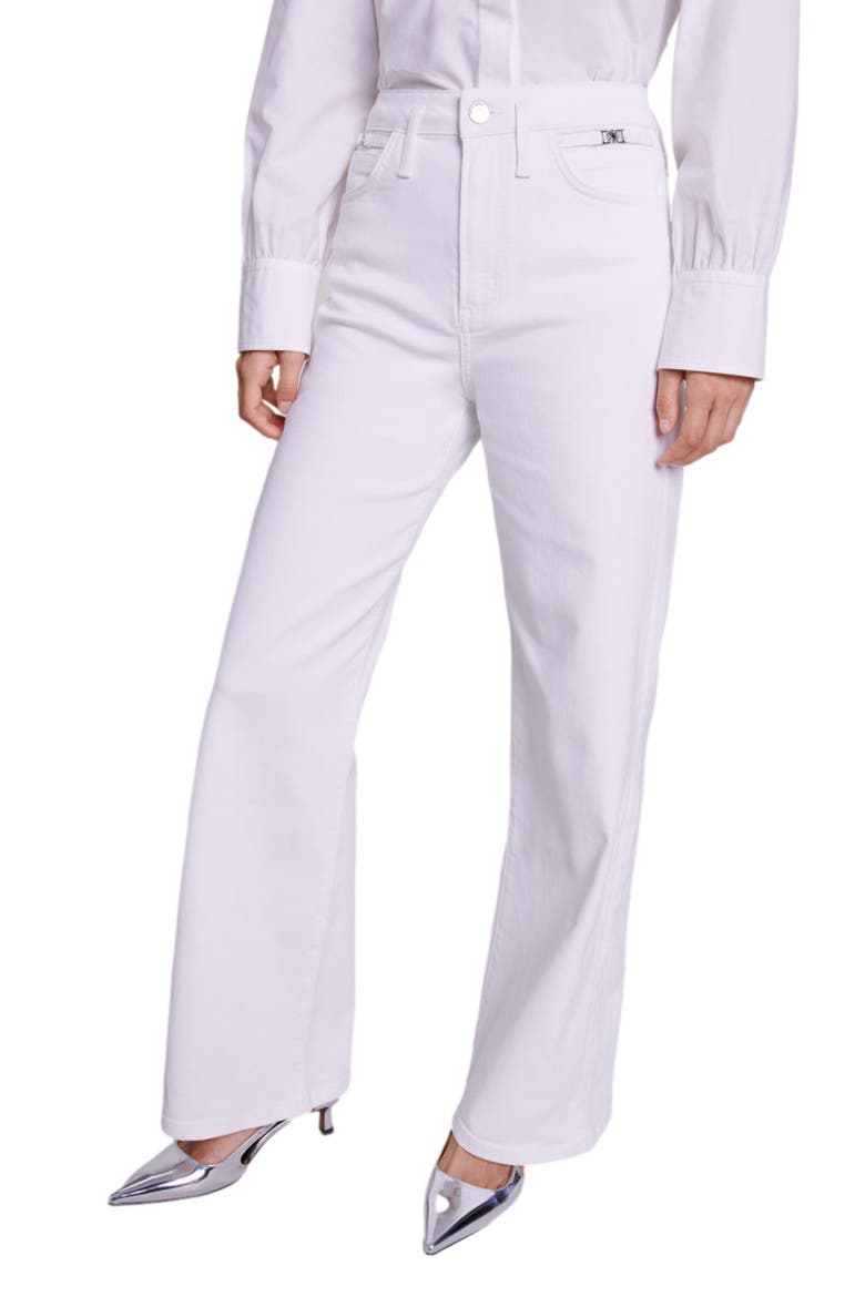 Pantinan Straight Leg Jeans, Alternate, color, WHITE