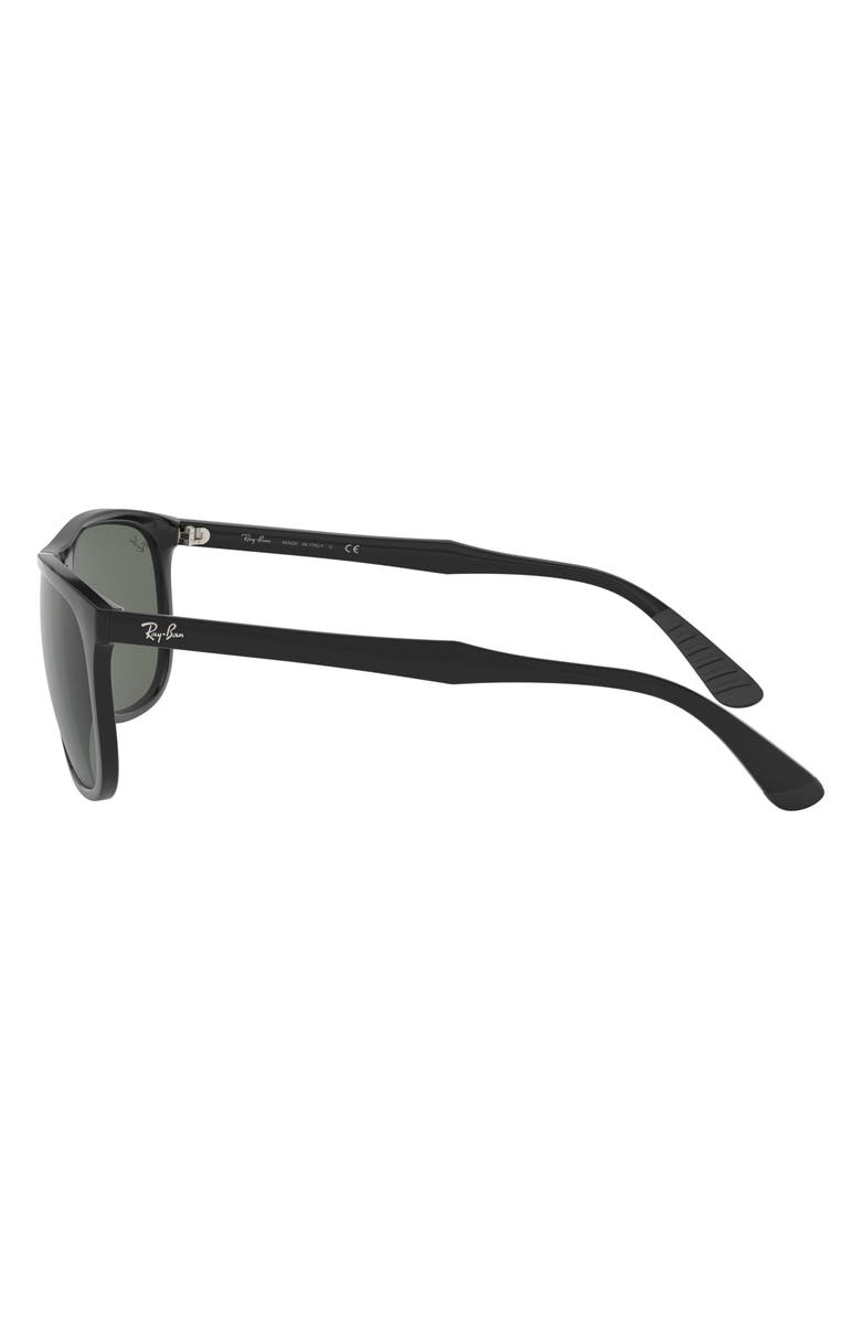 Ray-Ban 58mm Square Sunglasses, Alternate, color, Black