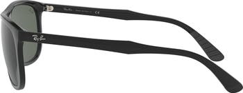 58mm Polarized Gradient Square Sunglasses