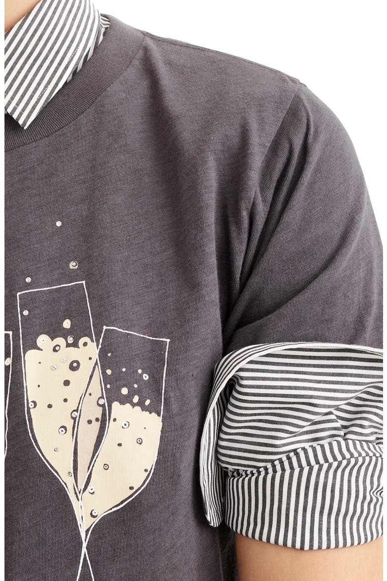 Bubbly Tee, Alternate, color, BEDFORD COAL