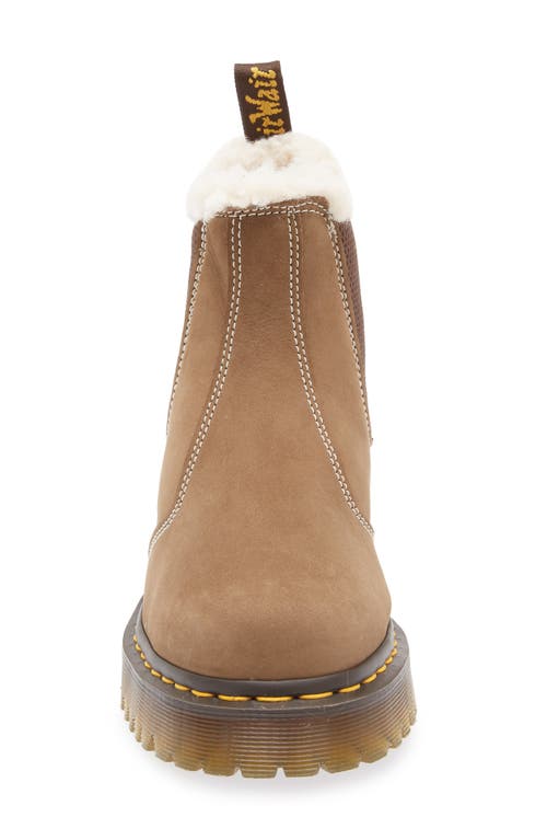 Dr. Martens' Dr. Martens 2976 Faux Shearling Lined Lug Sole Boot In Brown
