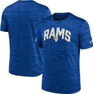 Nike Men's Nike Royal Los Angeles Rams Sideline Velocity Athletic Stack Performance T-Shirt