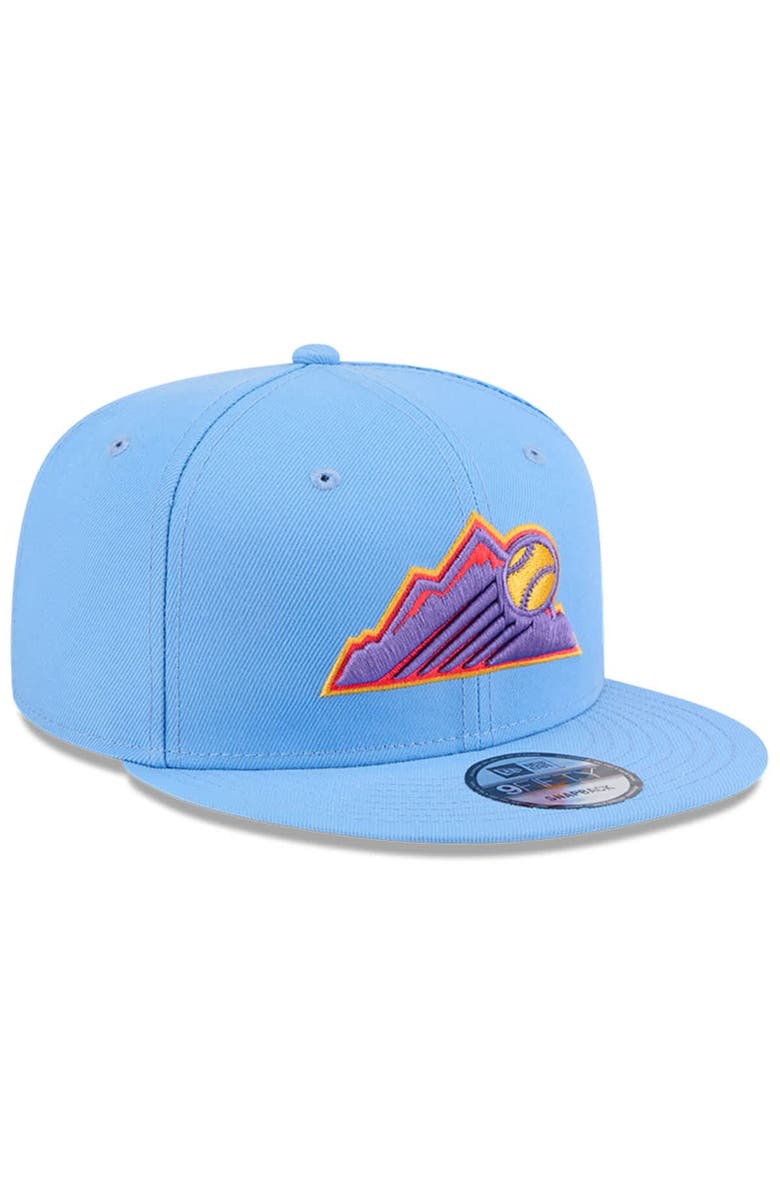 New Era Men's New Era Light Blue Colorado Rockies 2025 City Connect 9FIFTY Snapback Hat, Alternate, color, Light Blue