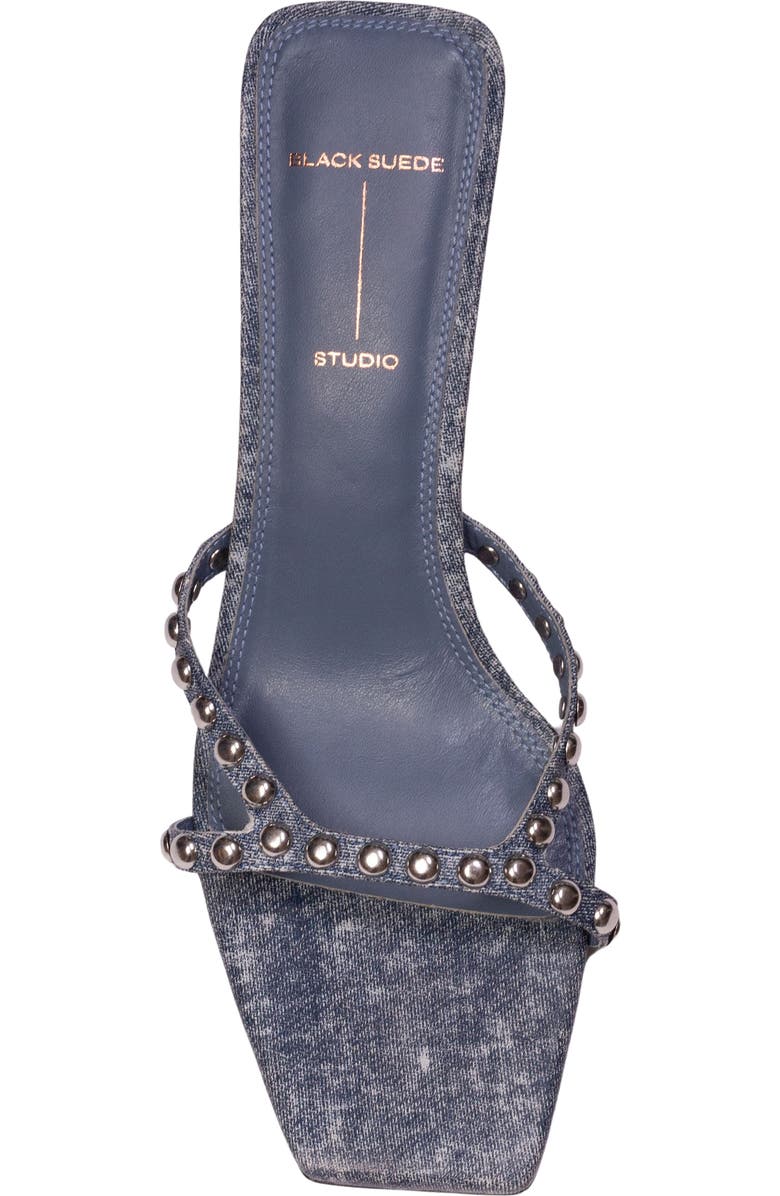 BLACK SUEDE STUDIO Leo Slide Sandal, Alternate, color,