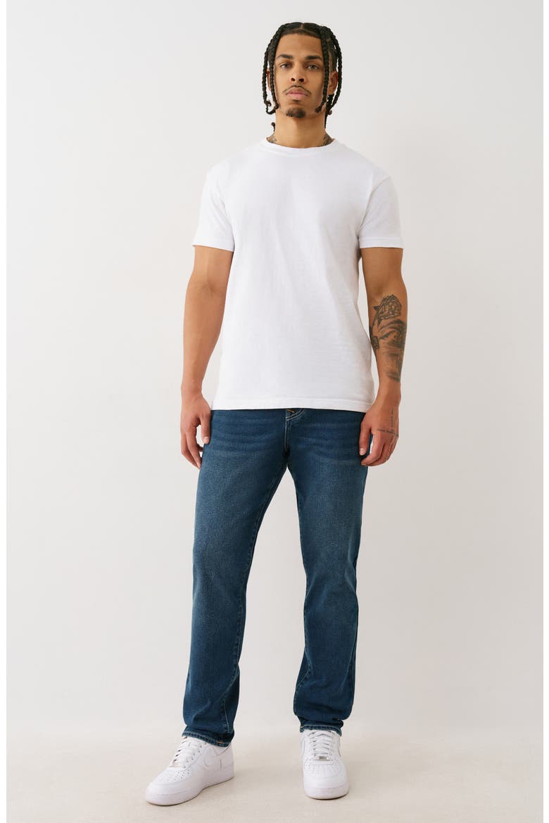 Rocco Flap Pocket Skinny Jeans, Alternate, color, DARK SHADE