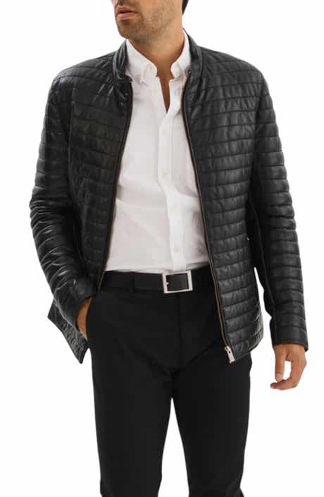 REGENCY Leather Channel Quilt Jacket