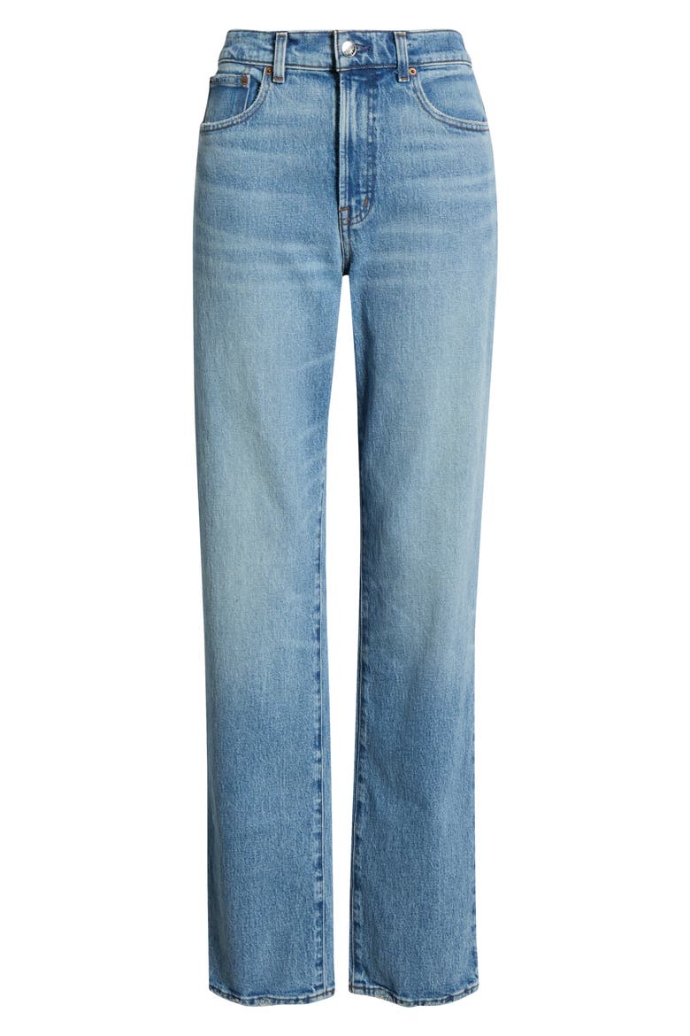 The Longline Straight Jeans, Alternate, color, RAEBROOK WASH