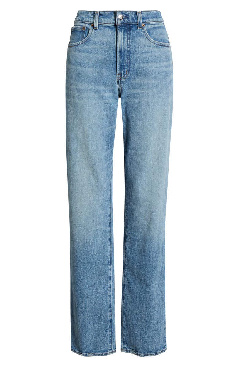 Madewell The Tall Longline Straight Leg Jeans, Main, color, Raebrook Wash