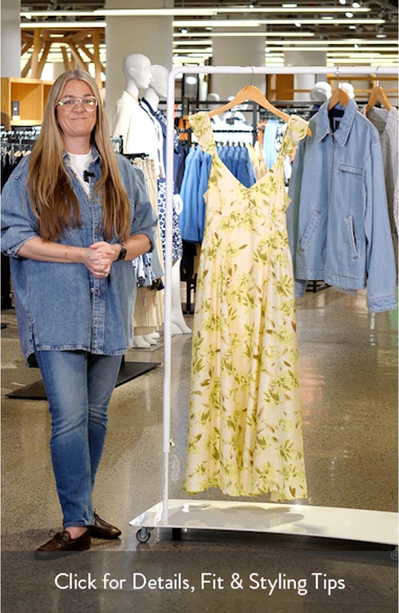 Flutter Sleeve Maxi Dress, sales video thumbnail