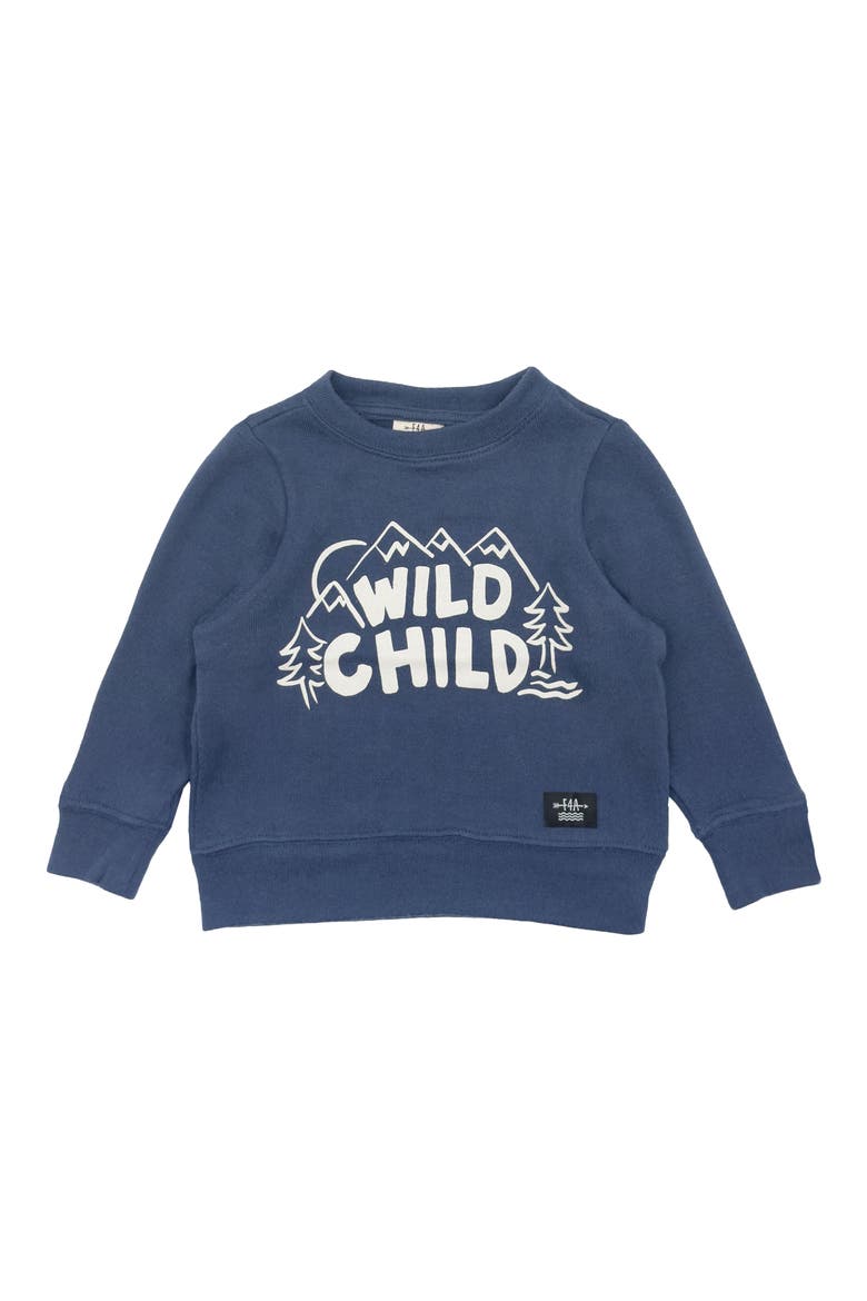 Kids' Wild Child Hacci Knit Pullover, Main, color, CROWN BLUE