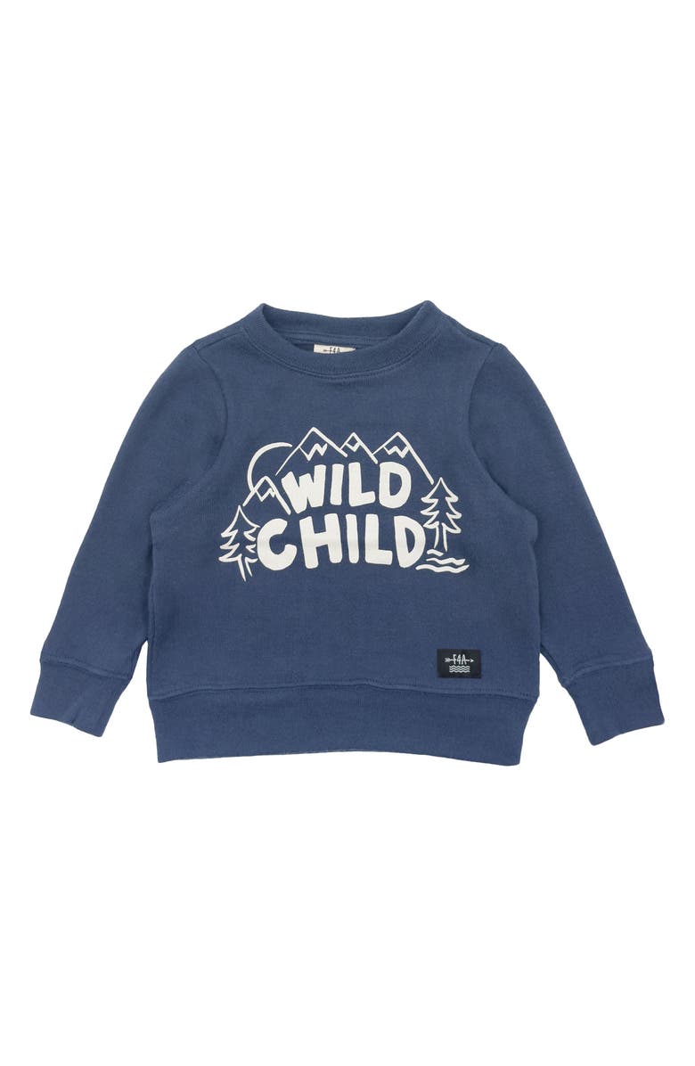 Feather 4 Arrow Kids' Wild Child Hacci Knit Pullover, Main, color, Crown Blue