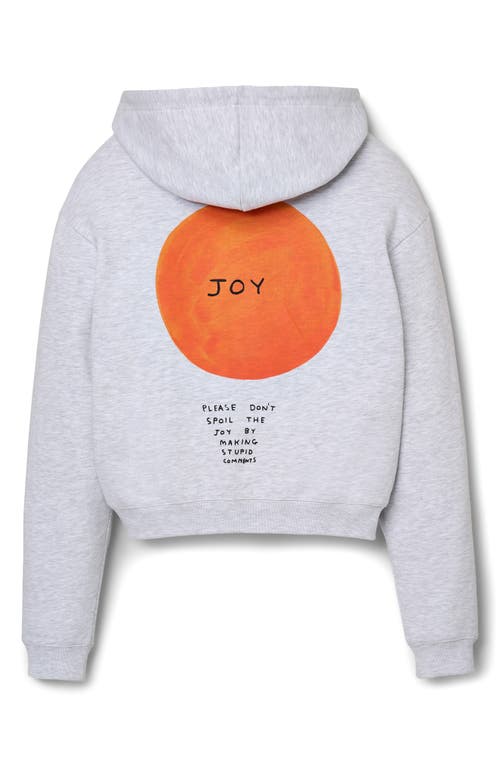 Marc Jacobs Joy Graphic Cotton Hoodie In Gray