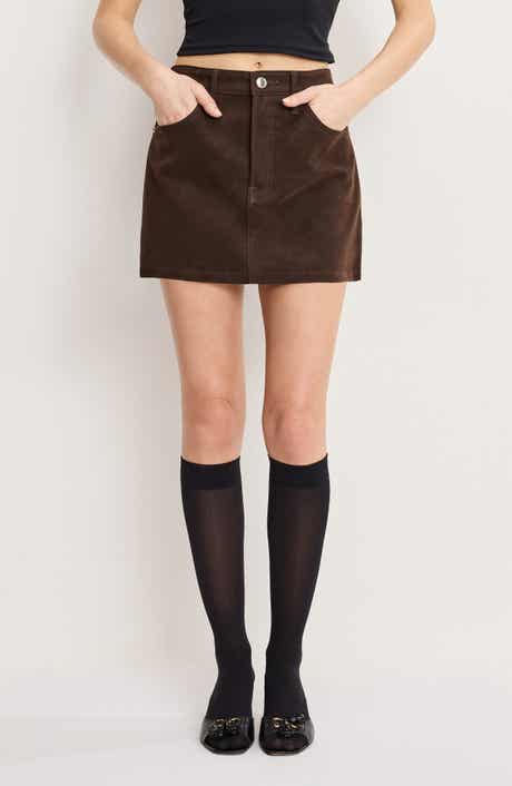Better Than Faux Suede '90s Miniskirt