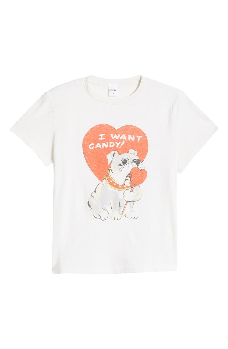 Re/Done I Want Candy Classic Graphic T-Shirt, Alternate, color, 