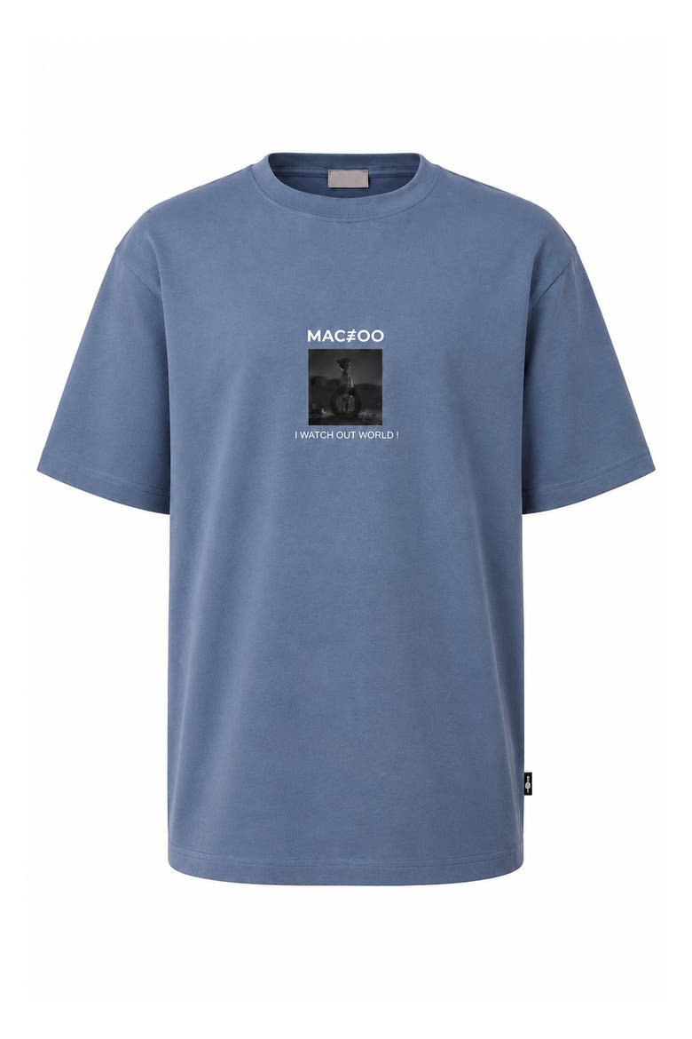 Marthyr Graphic T-shirt, Alternate, color, BLUE