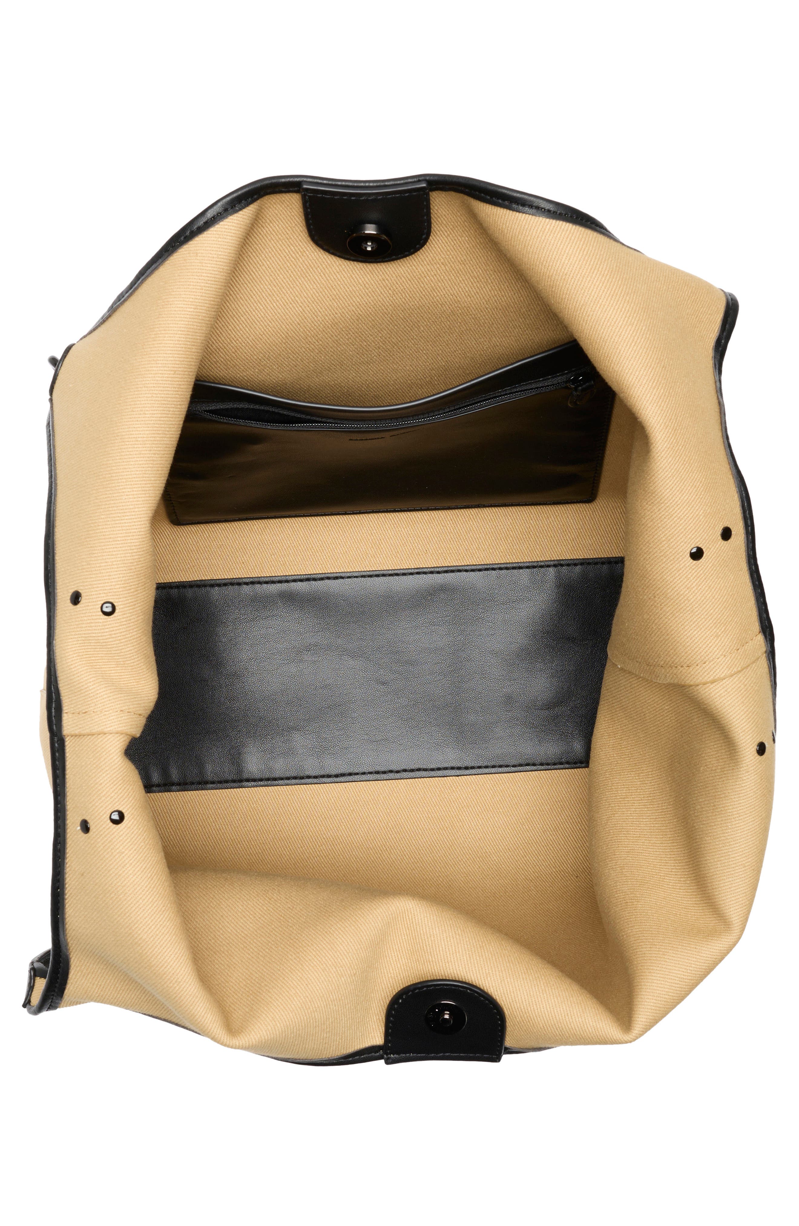 Rebecca Minkoff The Perfect Tote Bag, Alternate, color, Seasame/ Black