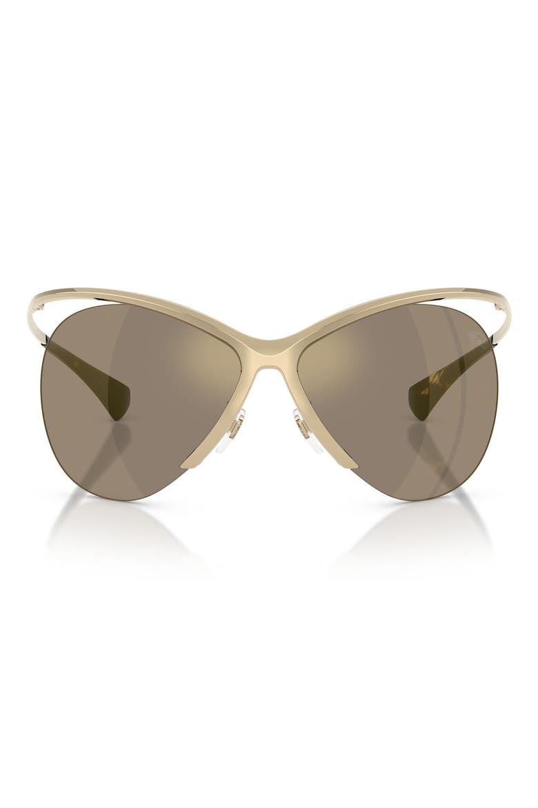 137mm Cat Eye Sunglasses, Main, color, LIGHT GOLD / BROWN GOLD