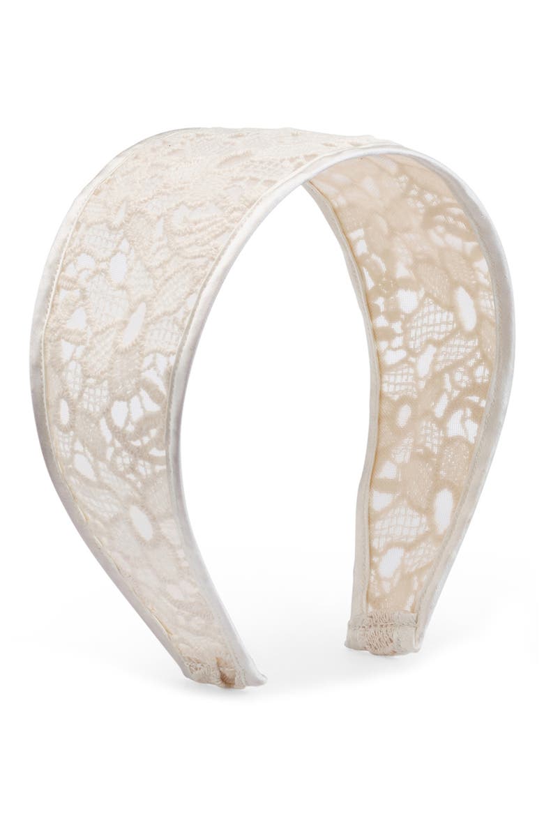 Esme Headband, Main, color, ECRU