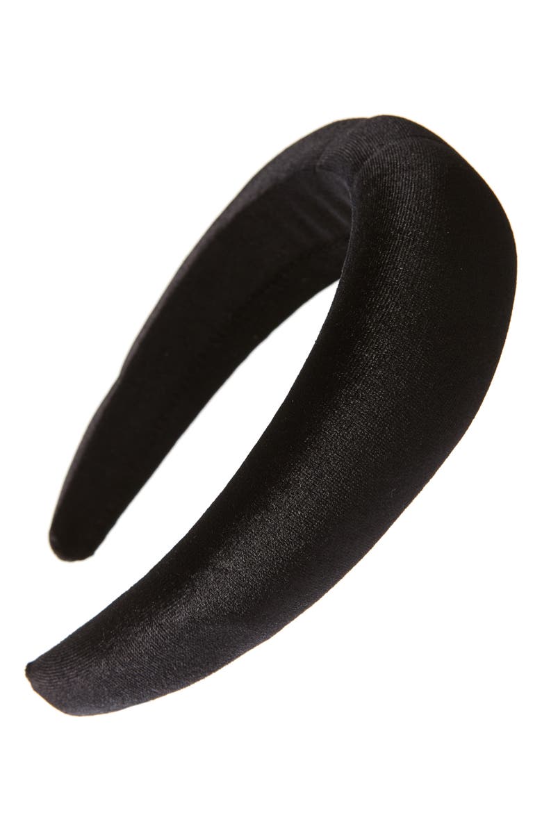 Tasha Puffy Velvet Headband, Main, color, 