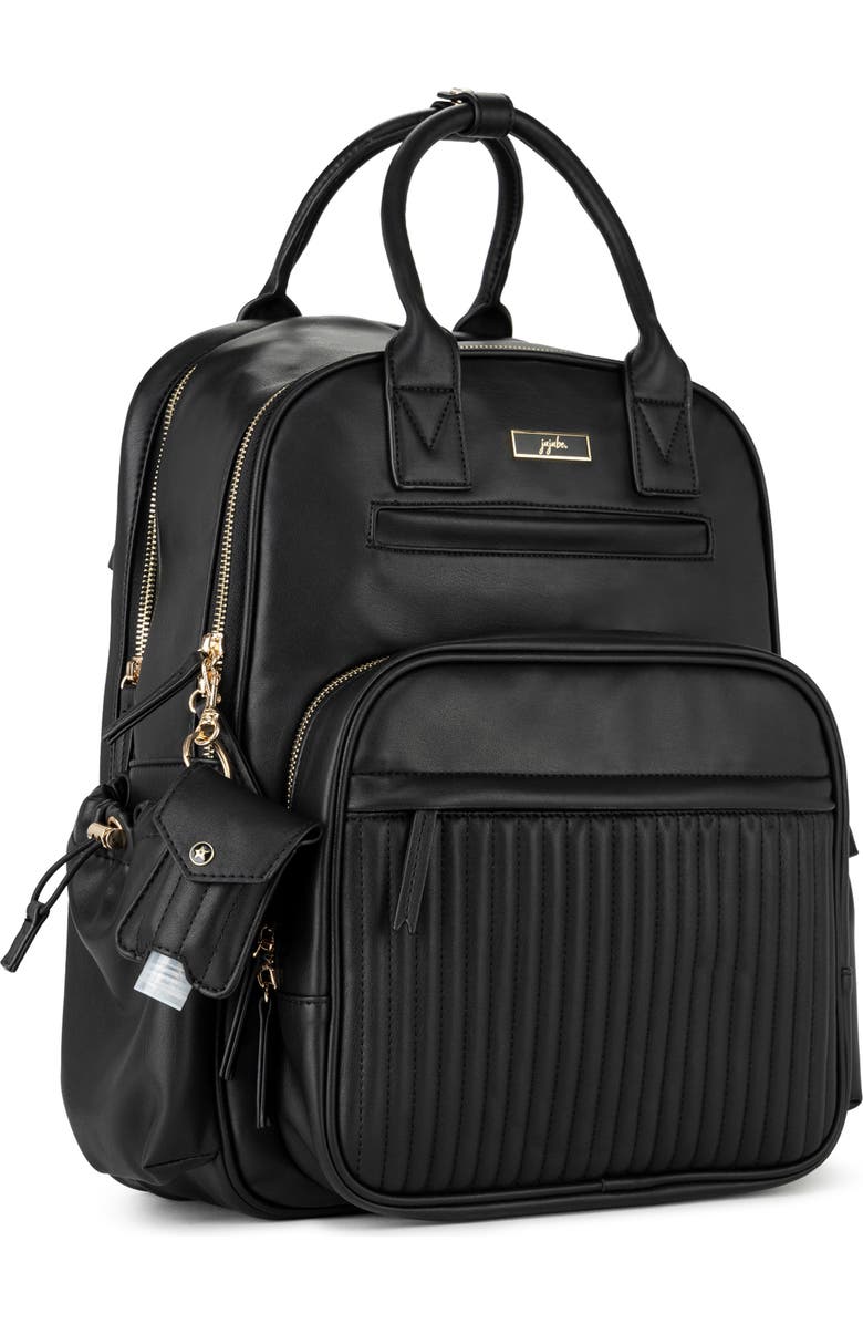 JuJuBe Ju-Ju-Be Million Pockets Faux Leather Diaper Backpack, Alternate, color,