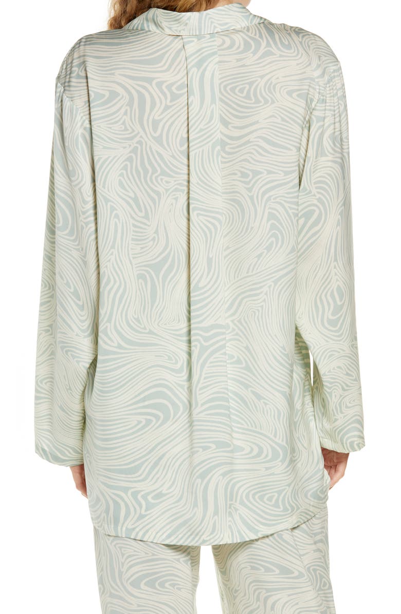 Open Edit Mix and Match Oversize Satin Sleep Shirt, Alternate, color,