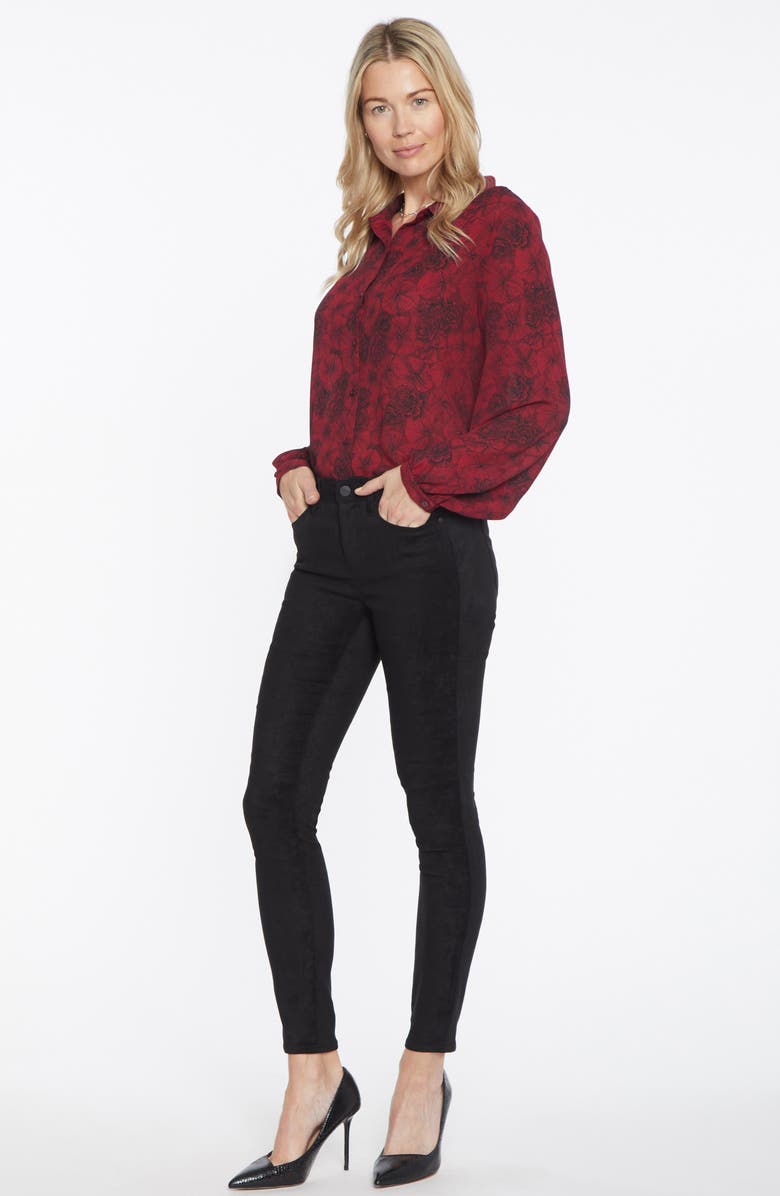 NYDJ Ami Faux Suede Ankle Skinny Pants, Alternate, color, 