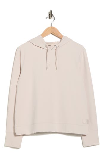 Calvin Klein Performance Tech Waffle Pullover Hoodie In Gray