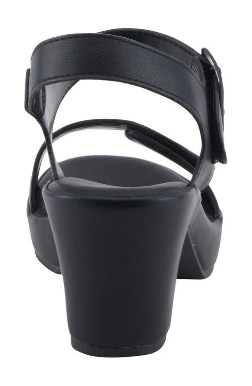 Patrizia By Spring Step Sandlin Adjustable Sandal In Black