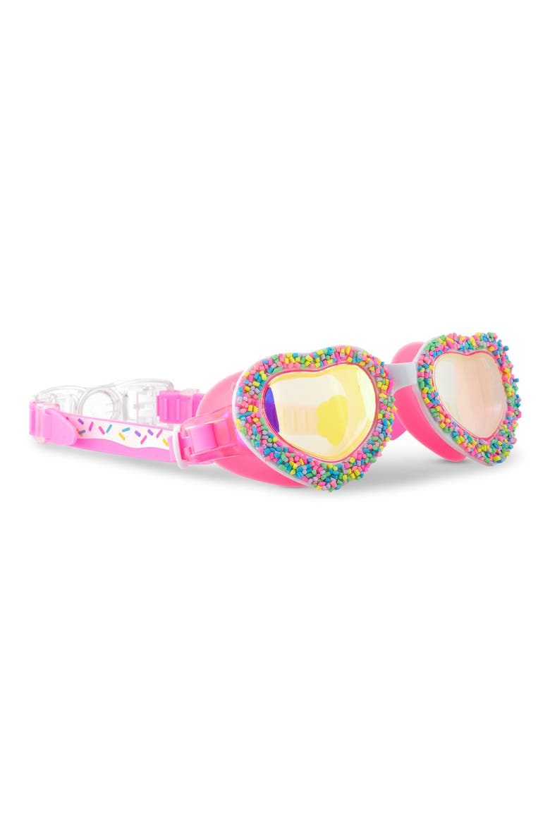 Kids' Candy Heart Swim Goggles, Main, color, PINK