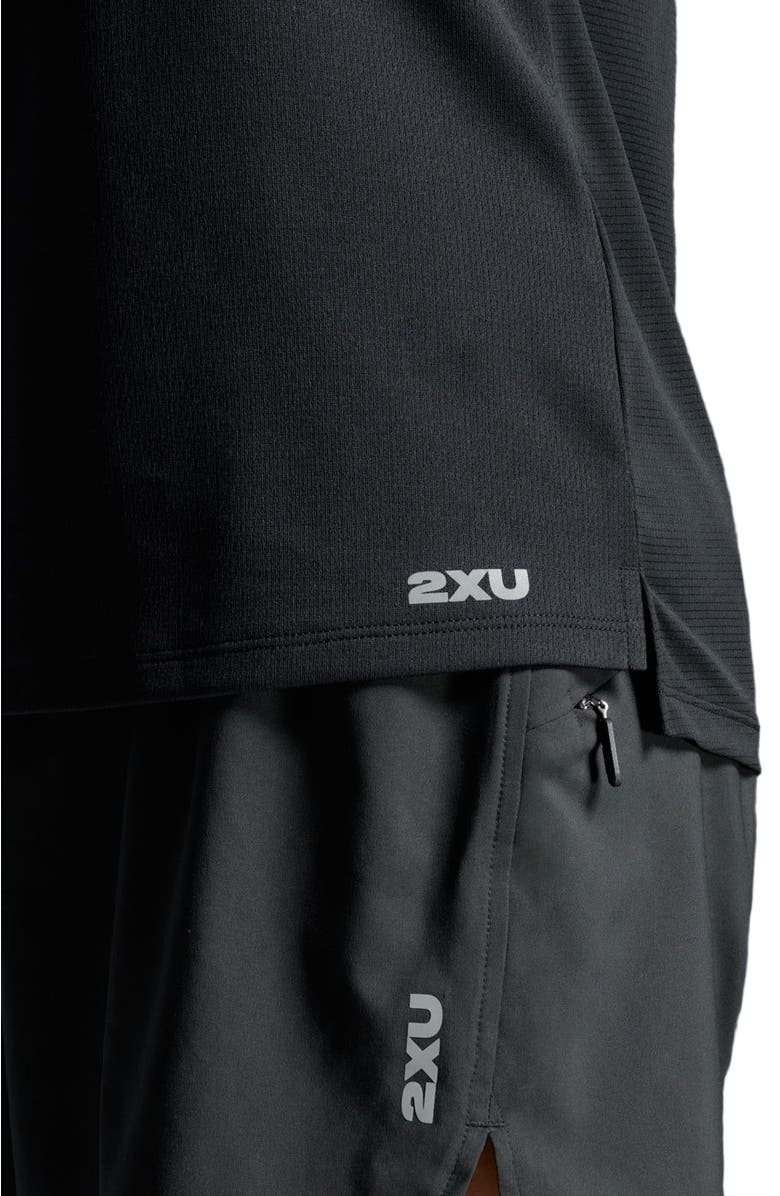 2XU Aero Singlet, Alternate, color, Black/Silver Reflective