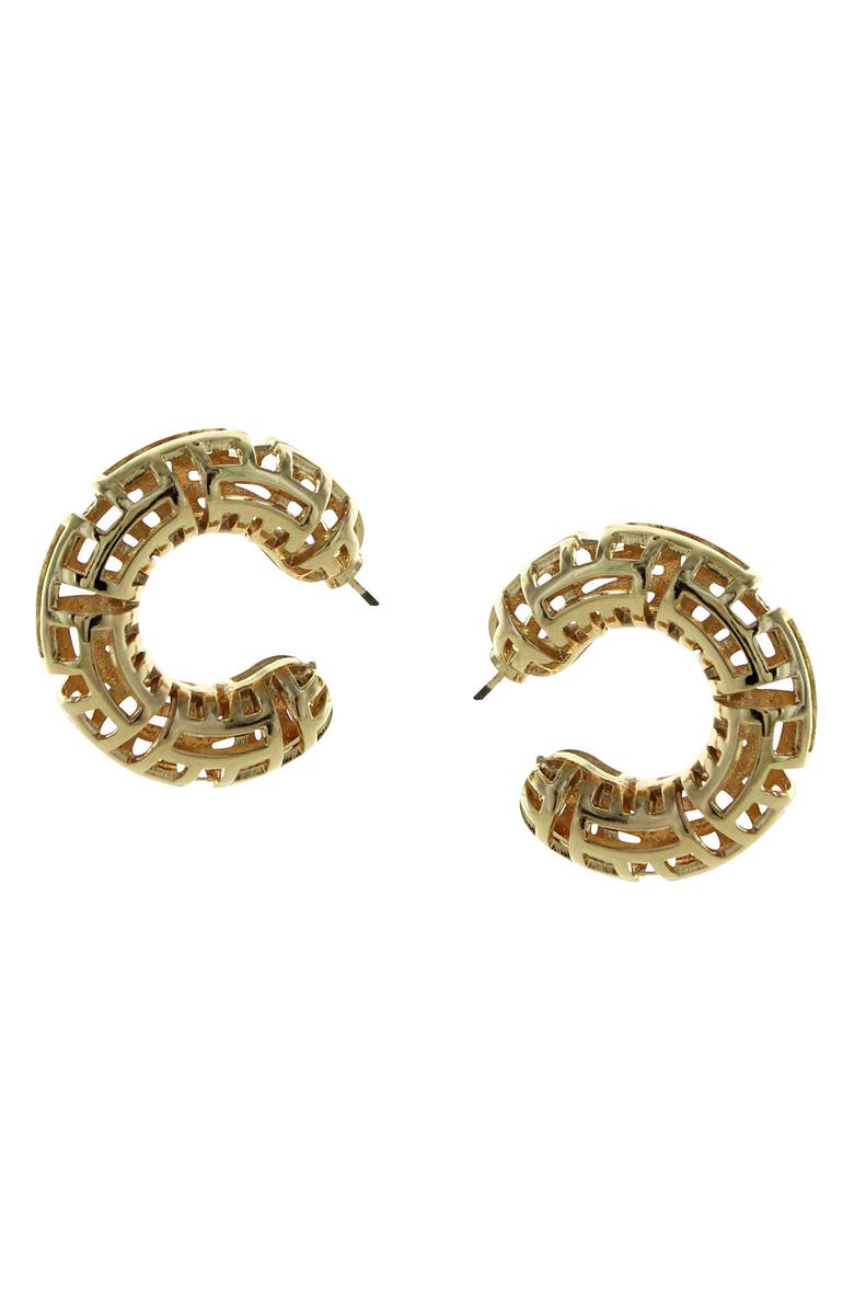 OLIVIA WELLES Katerina Filigree Hoop Earrings, Main, color, 