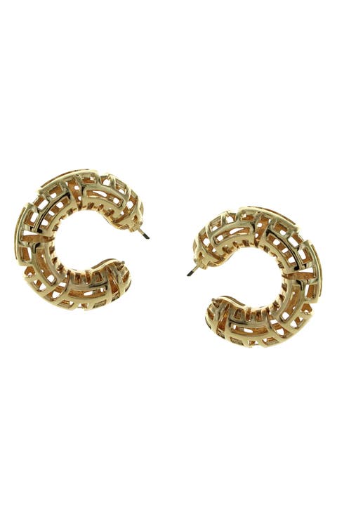 Katerina Filigree Hoop Earrings
