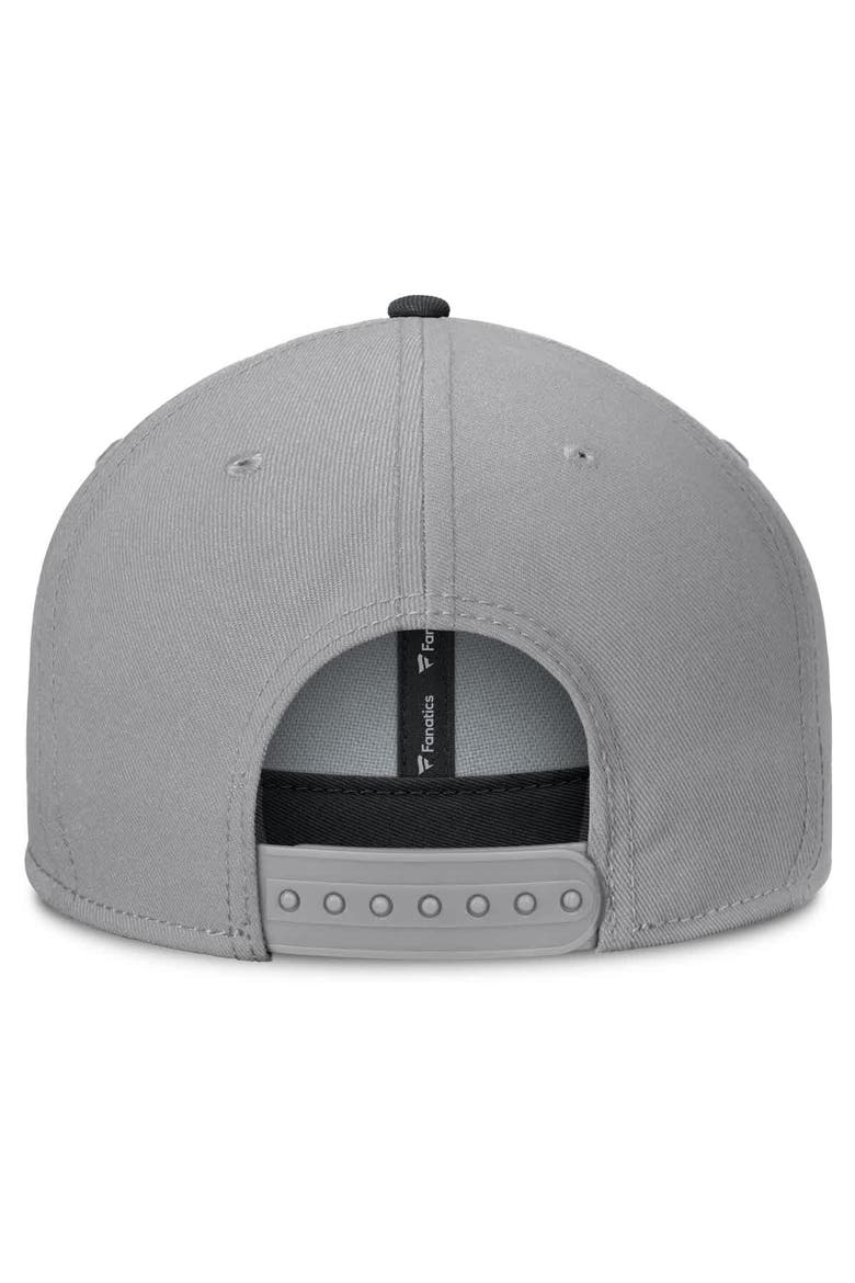 Men's Fanatics Gray San Jose Sharks Fundamentals Duo Split Logo Snapback Hat, Alternate, color, Gray