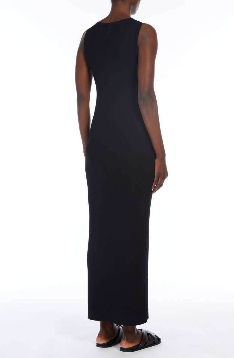 MM by Max Mara Ugola Sleeveless Maxi Sweater Dress, Alternate, color, Black