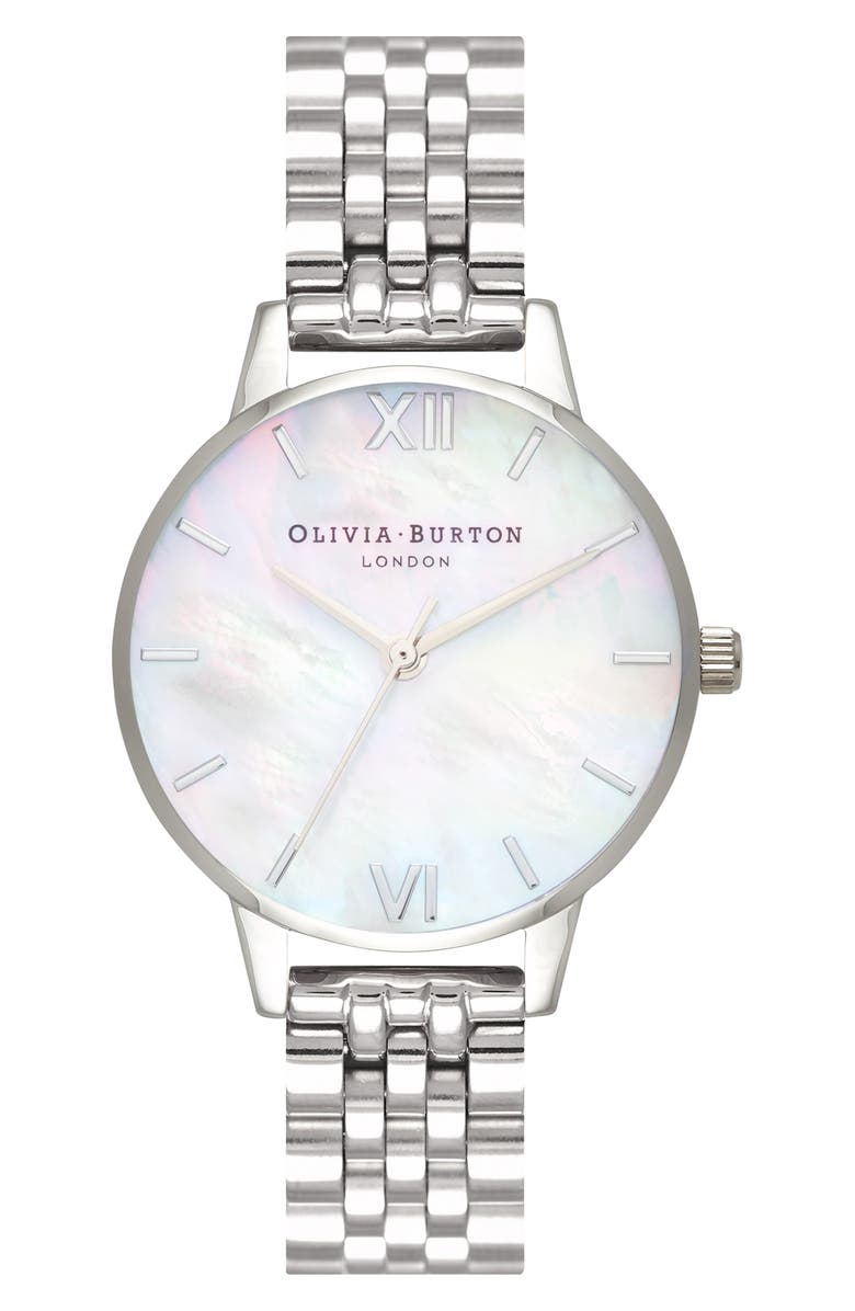 Olivia Burton Mother-of-Pearl Bracelet Watch, 30mm, Main, color,