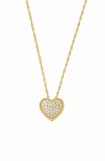 Diamond Heart Pendant Necklace