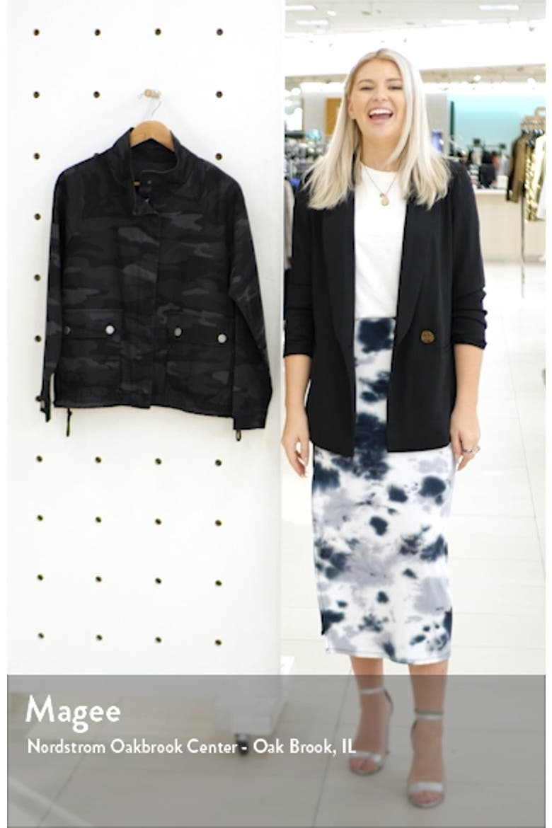 Camo Print Stretch Cotton Jacket (Nordstrom Exclusive) video