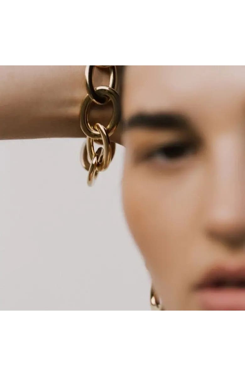 Outofoffice Chunky Round Gold Chain Bracelet, Alternate, color, Gold