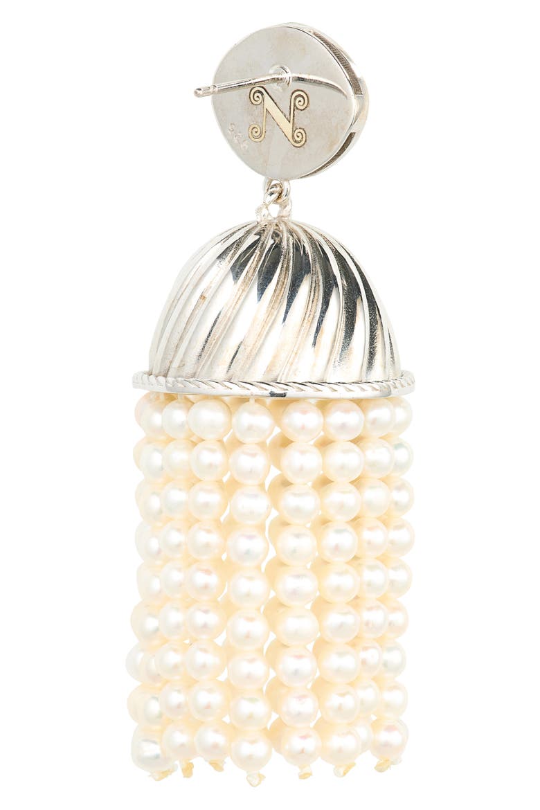 Giant Freshwater Pearl Drop Earring, Alternate, color, WHITE