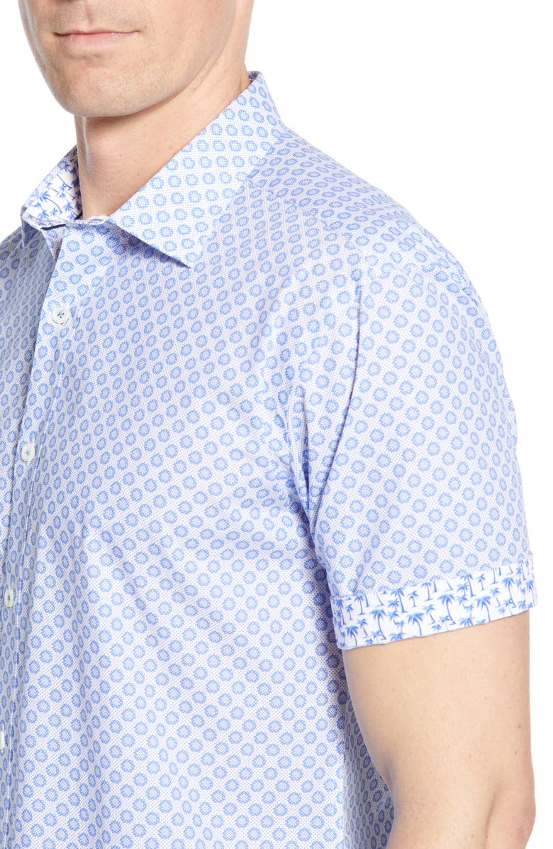 Bugatchi Shaped Fit Linen Shirt, Alternate, color, 