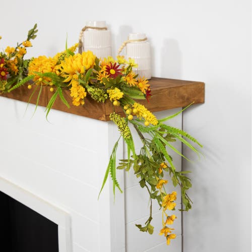 Northlight 5ft X 10in Peony Artificial Fall Harvest Garland In Multi
