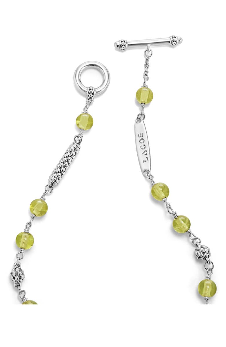 LAGOS Caviar Icon Peridot Bead Toggle Bracelet, Alternate, color, 