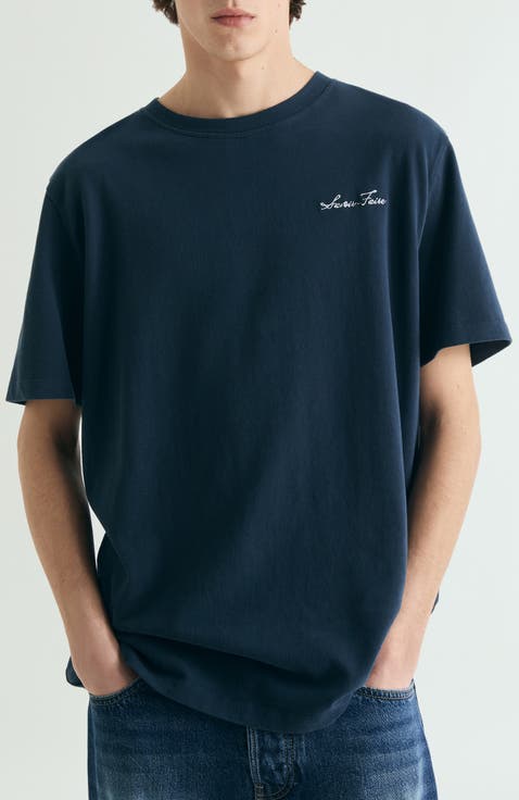 Contrasting Embroidered T-Shirt Relaxed