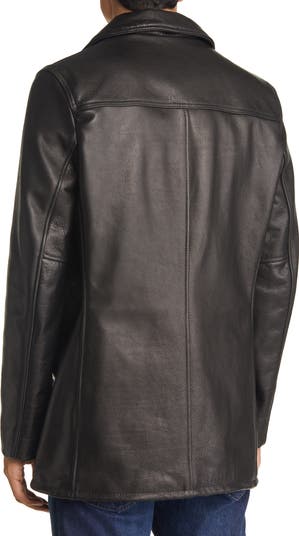 Schott NYC Cowhide Leather Car Coat | Nordstrom Schott NYC Cowhide Leather Car Coat | Nordstrom